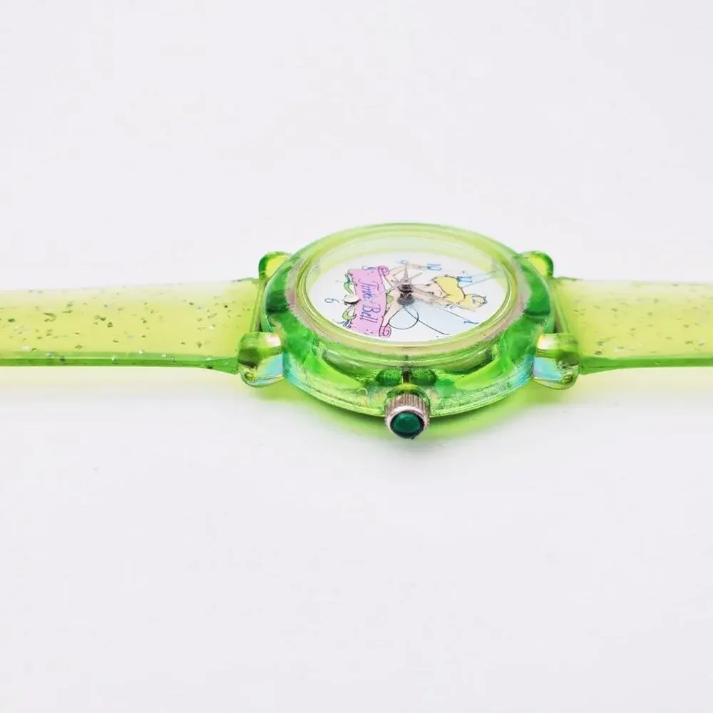 Disney Tinker Bell Green Sparkle Watch Time Works